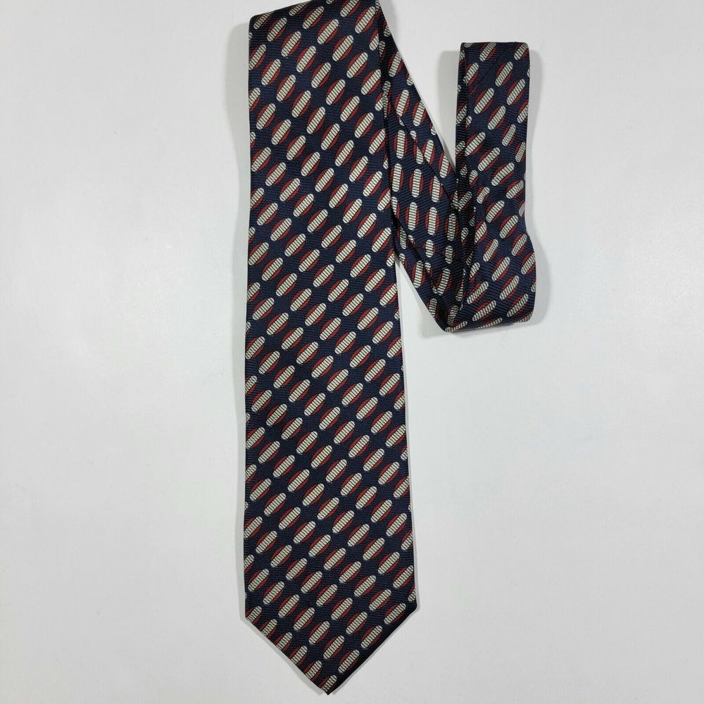 Robert Talbot‎ Billwalker Neck Tie - Navy Blue - VTG - 56L / 3.75W